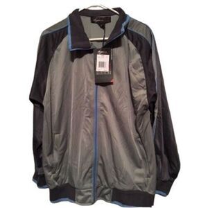 NBN GEAR SIZE LARGE SILVER ZIP UP JACKET **NEW**